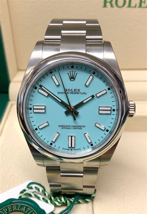 rolex 41 tiffany|Rolex oyster perpetual 41 for sale.